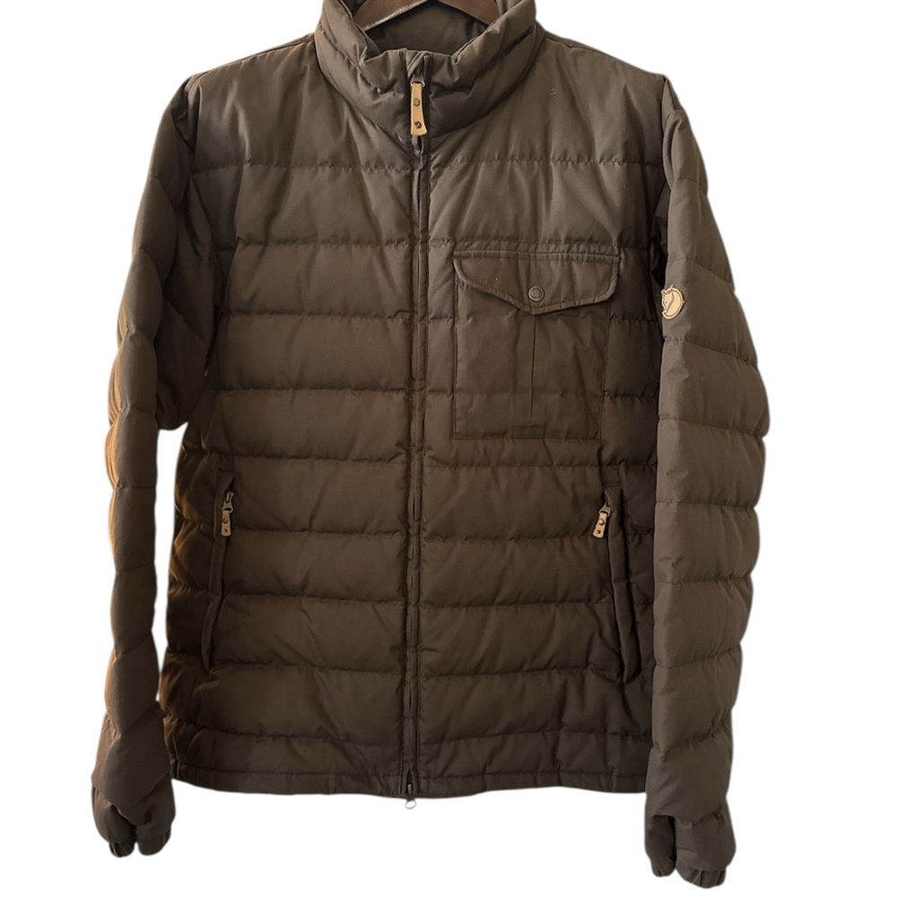 Men's fjallraven olive color coat